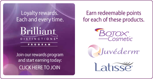 Get discounts on Botox, Latisse, and Juvederm.