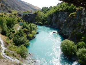 Bungee jumping originated off this river and this very location in New Zealand