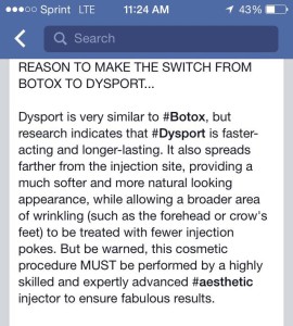 reasons to make the switch from Botox to Dysport